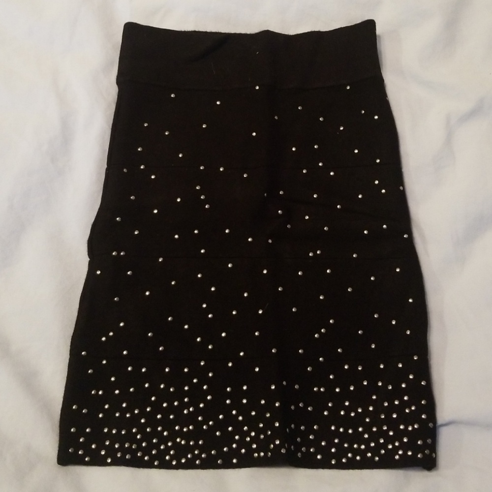 Black tube skirt